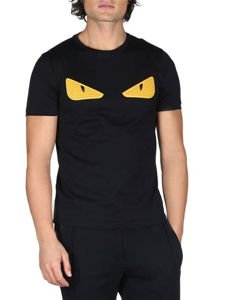 fendi mens shirt eyes|fendi t shirt original.